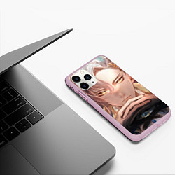 Чехол iPhone 11 Pro матовый Genshin Impact Нёвиллет, цвет: 3D-розовый — фото 2