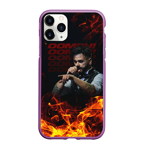 Чехол iPhone 11 Pro матовый Dero Goi Oomph / 3D-Фиолетовый – фото 1