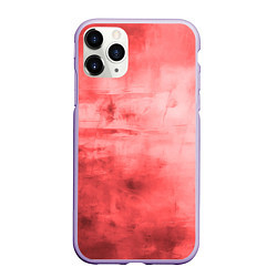 Чехол iPhone 11 Pro матовый Красный гранж, цвет: 3D-светло-сиреневый
