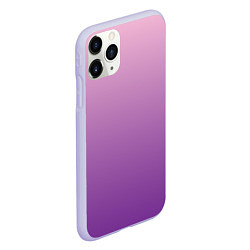 Чехол iPhone 11 Pro матовый Нежный розовый и насыщенный малиновый градиент, цвет: 3D-светло-сиреневый — фото 2