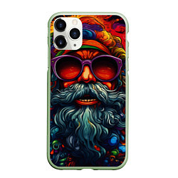 Чехол iPhone 11 Pro матовый Хайповый дед Мороз