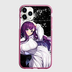 Чехол iPhone 11 Pro матовый Ферн из аниме, цвет: 3D-малиновый