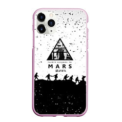 Чехол iPhone 11 Pro матовый Thirty seconds to mars Jared Leto music, цвет: 3D-розовый