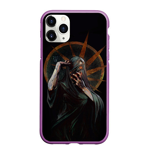 Чехол iPhone 11 Pro матовый Within Temptation bleed out / 3D-Фиолетовый – фото 1