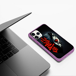 Чехол iPhone 11 Pro матовый The purge Within Temptation, цвет: 3D-фиолетовый — фото 2
