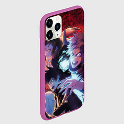 Чехол iPhone 11 Pro матовый Магическая битва - Итадори Юдзи, цвет: 3D-фиолетовый — фото 2