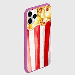 Чехол iPhone 11 Pro матовый Попкорн, цвет: 3D-фиолетовый — фото 2