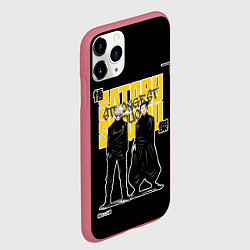 Чехол iPhone 11 Pro матовый Сильнейший дуэт - Магическая битва, цвет: 3D-малиновый — фото 2