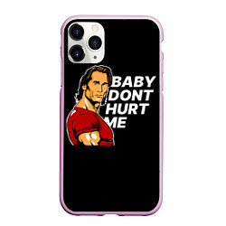 Чехол iPhone 11 Pro матовый Baby dont hurt me - Mike OHearn, цвет: 3D-розовый