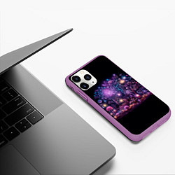 Чехол iPhone 11 Pro матовый Neon in room, цвет: 3D-фиолетовый — фото 2