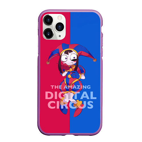 Чехол iPhone 11 Pro матовый Помни в ужасе The amazing digital circus / 3D-Фиолетовый – фото 1