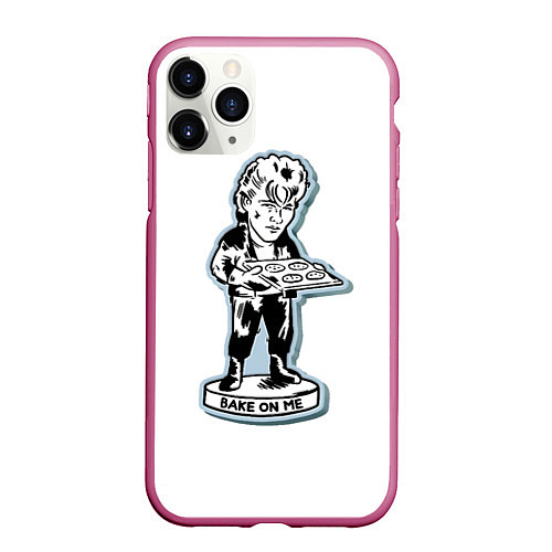 Чехол iPhone 11 Pro матовый A-Ha - Morten Harket funny / 3D-Малиновый – фото 1