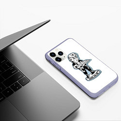 Чехол iPhone 11 Pro матовый A-Ha - Morten Harket funny, цвет: 3D-светло-сиреневый — фото 2