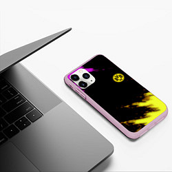 Чехол iPhone 11 Pro матовый Borussia Dortmund sport, цвет: 3D-розовый — фото 2