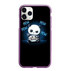 Чехол iPhone 11 Pro матовый Panda gamer