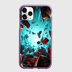 Чехол iPhone 11 Pro матовый Взрыв абстрактных камней