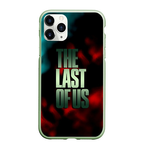 Чехол iPhone 11 Pro матовый The last of us fire / 3D-Салатовый – фото 1