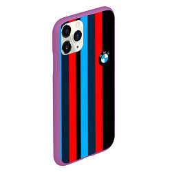 Чехол iPhone 11 Pro матовый BMW sport line car, цвет: 3D-фиолетовый — фото 2