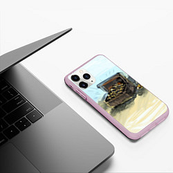 Чехол iPhone 11 Pro матовый Сундук с сокровищами, цвет: 3D-розовый — фото 2