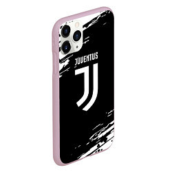 Чехол iPhone 11 Pro матовый Juventus спорт краски, цвет: 3D-розовый — фото 2