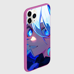 Чехол iPhone 11 Pro матовый Геншин Импакт Фурина, цвет: 3D-фиолетовый — фото 2
