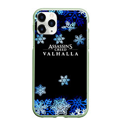 Чехол iPhone 11 Pro матовый Assasins creed winter is coming, цвет: 3D-салатовый