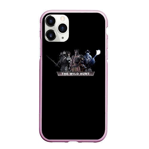 Чехол iPhone 11 Pro матовый The Witcher CD Projekt / 3D-Розовый – фото 1