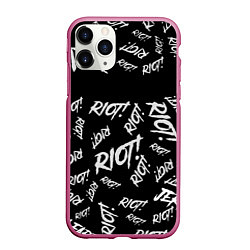 Чехол iPhone 11 Pro матовый Paramore alllogo, цвет: 3D-малиновый