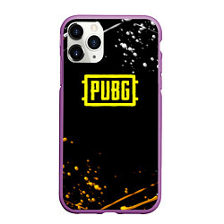 Чехол iPhone 11 Pro матовый PUBG краски поля боя