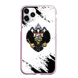 Чехол iPhone 11 Pro матовый Герб РФ имперская символика, цвет: 3D-розовый