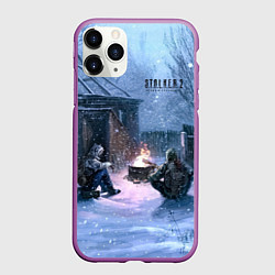 Чехол iPhone 11 Pro матовый STALKER 2 новички на кордоне