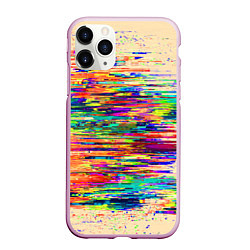 Чехол iPhone 11 Pro матовый Разноцветный глитч