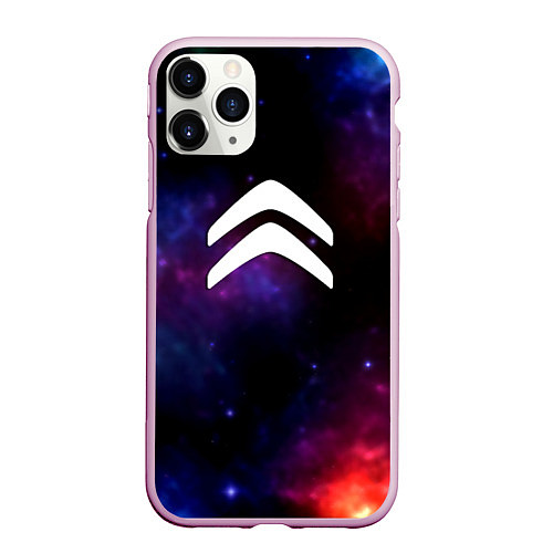 Чехол iPhone 11 Pro матовый Citroen space / 3D-Розовый – фото 1