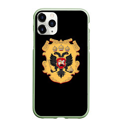 Чехол iPhone 11 Pro матовый Имперский герб символкика, цвет: 3D-салатовый