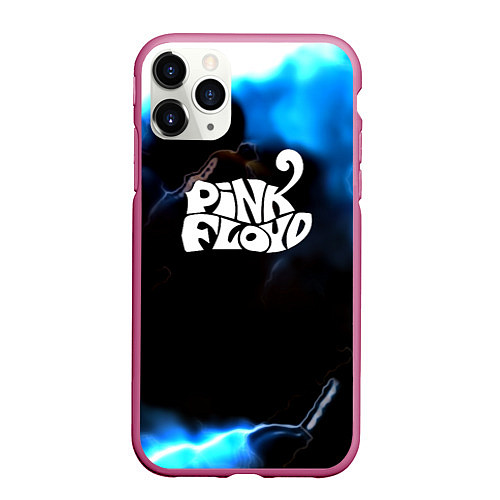 Чехол iPhone 11 Pro матовый Pink floyd абстракт бенд / 3D-Малиновый – фото 1