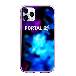 Чехол iPhone 11 Pro матовый Portal неоновый градиент, цвет: 3D-розовый