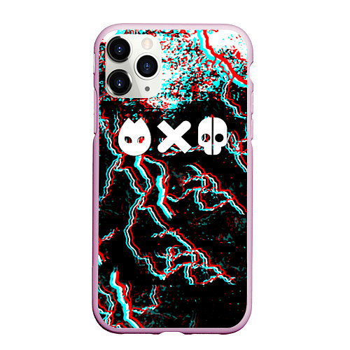 Чехол iPhone 11 Pro матовый Love death & robots strom / 3D-Розовый – фото 1