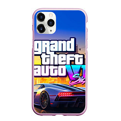 Чехол iPhone 11 Pro матовый Grand theft auto 6 street vice city