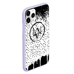 Чехол iPhone 11 Pro матовый Watch dogs games, цвет: 3D-светло-сиреневый — фото 2