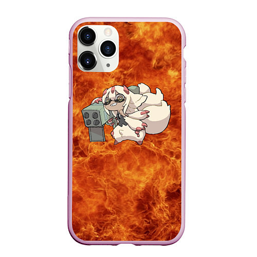 Чехол iPhone 11 Pro матовый Взрывоопасная Фапута / 3D-Розовый – фото 1