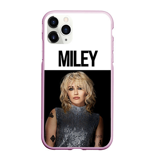 Чехол iPhone 11 Pro матовый Miley Cyrus / 3D-Розовый – фото 1