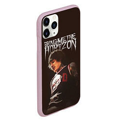 Чехол iPhone 11 Pro матовый Oli Sykes - Bring Me the Horizon, цвет: 3D-розовый — фото 2