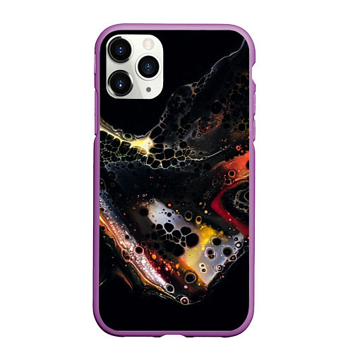 Чехол iPhone 11 Pro матовый Berco / 3D-Фиолетовый – фото 1