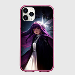 Чехол iPhone 11 Pro матовый Sou sou no frieren - Ферн и бабочка