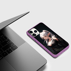 Чехол iPhone 11 Pro матовый Фрирен в кимоно- Sou sou no frieren, цвет: 3D-фиолетовый — фото 2