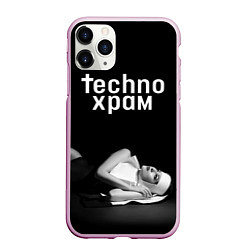Чехол iPhone 11 Pro матовый Techno храм монашка лежит