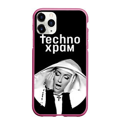 Чехол iPhone 11 Pro матовый Techno храм эмоциональная монашка