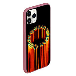 Чехол iPhone 11 Pro матовый Чушпан арт, цвет: 3D-малиновый — фото 2