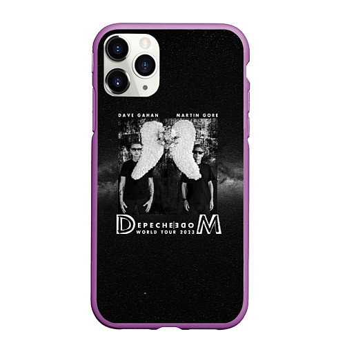 Чехол iPhone 11 Pro матовый Depeche Mode - Memento mori worldwilde tour / 3D-Фиолетовый – фото 1