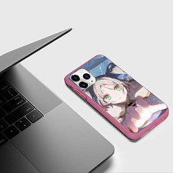 Чехол iPhone 11 Pro матовый Sousou no Frieren, цвет: 3D-малиновый — фото 2